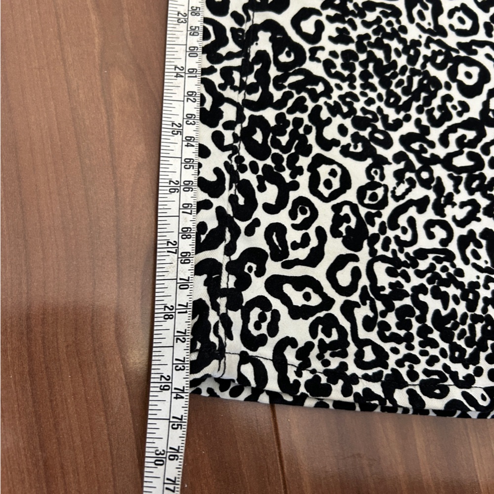 Ann Taylor Modern animal print denim pants - Picture 4 of 5